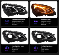 Pour Mercedes Benz Classe E W212 2010-2015 Ensemble de phares à LED