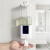 Dispenser Sabun Otomatis 540ml OEM Dispenser Sabun Cuci Piring untuk Dapur Dispenser Sabun Dinding yang Dapat Dikunci