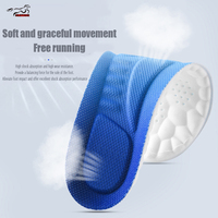 Semelles intérieures Mustang OEM Confort en PU/EVA avec maille, hauteur de la voûte plantaire personnalisée, amorti et soutien stable du talon pour hommes