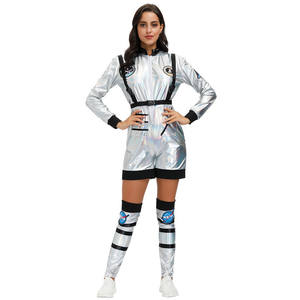 I migliori nuovi prodotti Costume da astronauta coppie adulte tuta Pilot Air Force Flight tuta Costume di Halloween Spaceman - Product Image 4