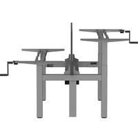 Poste de travail ergonomique 4 pieds manuel réglable en hauteur debout cadre de bureau intelligent Base Table élévatrice bureau exécutif assis debout bureau