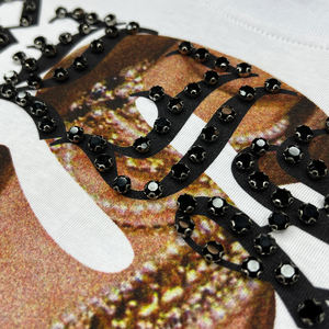 Maglietta estiva con stampa Streetwear t-Shirt personalizzata con strass <span class=keywords><strong>e</strong></span> senza maniche con grafica oversize canottiere da <span class=keywords><strong>uomo</strong></span> in cotone - Product Image 4