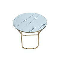 Table pliante carrée en bois à prix de gros pour pique-niques en extérieur, petite table pliante à cadre métallique