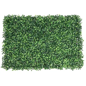 ייצור דשא פלסטיק מלאכותי ירוק צמח תאשור גידור גדר מחצלת פנל עבור בית גן קישוט