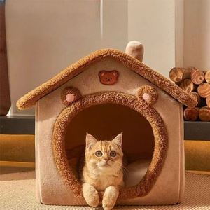 Luxury Foldable Cat House & <b>Sofa</b> <b>Bed</b> Washable Eco-Friendly Pet <b>Bed</b> with Anti-Slip for Small Dogs & Cats Indoor/Outdoor Use - Product Image 2
