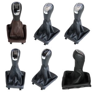 Pomello del Cambio Auto a 5/6 Marce con Cuffia in Pelle Giator per <span class=keywords><strong>Skoda</strong></span> Octavia II (09-12) / Superb II (08-12) / <span class=keywords><strong>Yeti</strong></span> (09-12) - Product Image 2