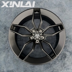 ล้อฟอร์จ XINLAI รุ่นใหม่ สีดำ ขอบดำขัดเงา 5 ก้าน ดีไซน์เว้าลึก ขนาด 19-22 นิ้ว 5x112 5x114.3 5x120 ชุด 4 ชิ้น สำหรับรถยนต์หรู - Product Image 2