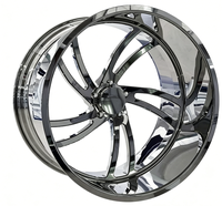 Jantes en alliage d'aluminium forgées sur mesure à profil profond 5x114.3/5x120/5x108, finition polie haut de gamme, améliorations pour voitures de sport
