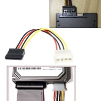 Cable de alimentación Sata Molexe IDE a Serial ATA Adaptador de corriente Cable de 4 pines a 12 pines Disco duro Sata a Esata Cable SSD de 6,9 pulgadas