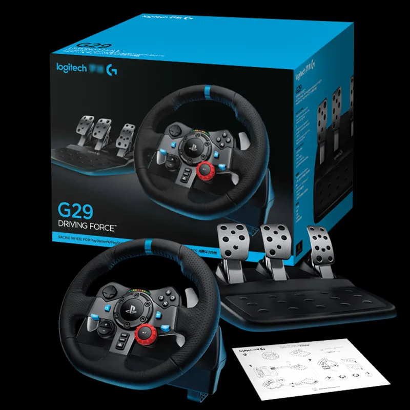 Logitech G29 sürüş gücü yarış tekerleği Logitech G sürüş kuvvet Shifter Joystick Ps4 makinesi için kablolu direksiyon