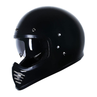 Casque de moto rétro en fibre de verre de haute qualité, casque intégral professionnel pour moto, motocross, course sur route