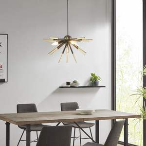 DB Contemporary 3-<b>Light</b> Spiked <b>Chandelier</b> Modern <b>Crystal</b> Chrome Steel for Home or Restaurant Remote Control Mode - Product Image 2