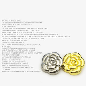 Tùy Chỉnh Thời Trang Độc Đáo Tăng Thiết Kế Kim Loại May Nút Chân Nút Cho Áo Len Phụ Nữ Quần Áo - Product Image 4