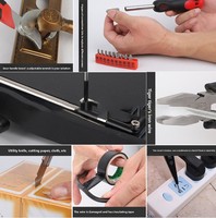 Kit d'outils multifonctionnels pour usage domestique GLK Brand, 16 pièces, avec étui rigide, personnalisation OEM/ODM -001 pour la réparation automobile et les cadeaux