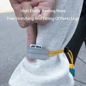 Sangle de jambe de pantalon de vélo ESLNF, réglable, élastique, sangle de sécurité pour le cyclisme, bande de fixation pour le cyclisme - Product Image 5