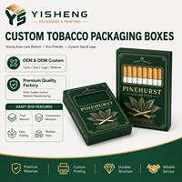 Caja de Papel Personalizada Profesional y Colorida para Cigarros de Tabaco, con Tapa Abatible y Logotipo en Relieve para Empaque de Marca