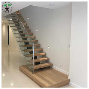 <span class=keywords><strong>Escalier</strong></span> de villa préfabriqué en <span class=keywords><strong>bois</strong></span> massif moderne avec <span class=keywords><strong>marches</strong></span> droites pour usage intérieur - Product Image 4
