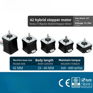 มอเตอร์สเต็ปเปอร์ไฮบริด Waillynice 42 มม. <span class=keywords><strong>Nema</strong></span> <span class=keywords><strong>17</strong></span> ความยาว 23-60 มม. สินค้าพร้อมส่งจากโรงงาน จัดส่งรวดเร็ว - Product Image 2