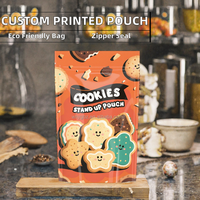 Sachet Doypack Refermable Personnalisé pour Emballage de Biscuits au Matcha, Présentoir de Détail pour Marques de Cafés, Boulangeries et Boutiques de Desserts