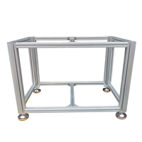 Grosir disesuaikan kerangka logam Anodized Alloy lemari kabinet bingkai Aluminium T Slot ekstrusi profil etalase Kasus
