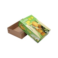 Op Maat Bedrukt Vers Fruit Golfkartonnen Doos Oranje Avocado Kersen Druif Banaan Mango Kiwi Dragon Fruit Verpakking Doos