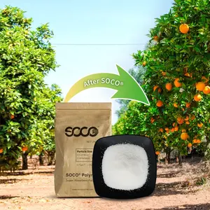 Polvo polímero de goma para árbol de arce, naranja, ahorro de agua