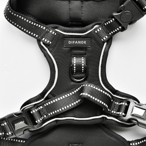 Rompi anjing reflektif tanpa tarik, tali anjing tugas berat dapat disesuaikan, bantalan lembut pelatihan <span class=keywords><strong>Harness</strong></span> Neoprene - Product Image 2