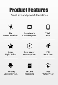 กล้อง PTZ พลังงานแสงอาทิตย์ไร้สาย Q6-4G แผงโซลาร์เซลล์ 10W แบตเตอรี่ในตัว 10400mAh ความละเอียด <span class=keywords><strong>4MP</strong></span> ควบคุมผ่านแอป Tuya เสียง 2 ทาง สำหรับใช้งานกลางแจ้ง - Product Image 4