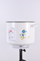 Mini-cuiseur à riz électrique automatique en plastique avec cuve intérieure antiadhésive en alliage d'aluminium, design portable pour usage en cuisine d'hôtel et en usine