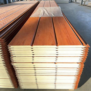 Panneaux sandwich en métal PU, ignifuges, isolés et décoratifs, pour murs intérieurs et extérieurs, directement de l'usine - Product Image 2