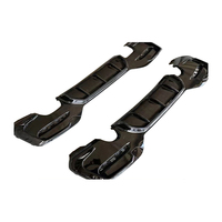 Nouveau diffuseur arrière noir brillant anti-collision M Pack de l'usine Kuchi pour Série 1 F20 LCI 2015-2018