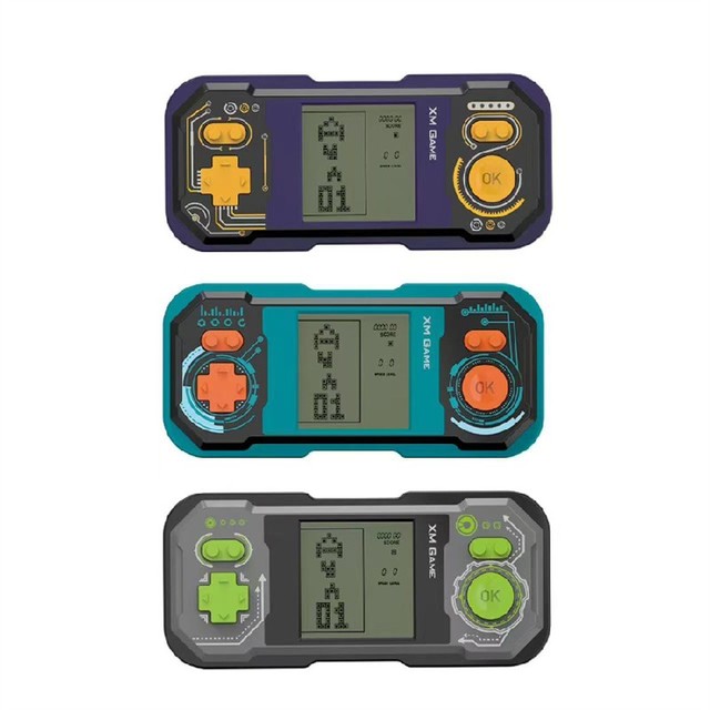 Newest Hot Selling Handheld Screen Games Multiple Game Levels Kid Puzzles Educational Toy Russian Blocks Game Console Wholesale