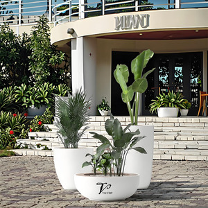 <span class=keywords><strong>Pot</strong></span> <span class=keywords><strong>de</strong></span> fleurs en fibre <span class=keywords><strong>de</strong></span> verre <span class=keywords><strong>de</strong></span> grande taille, nouveau design YW0068, pour la décoration <span class=keywords><strong>de</strong></span> hall d'hôtel, jardin, maison, bureau, <span class=keywords><strong>terrasse</strong></span>, pour une utilisation en intérieur et en extérieur - Product Image 5