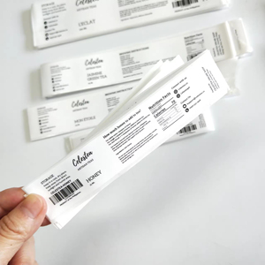 Étiquettes d'emballage personnalisées avec <span class=keywords><strong>code</strong></span> d'impression couleur noire, autocollants en vinyle imperméables pour shampooing avec <span class=keywords><strong>code</strong></span> QR - Product Image 6