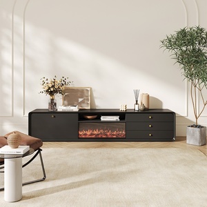 Ánh Sáng Sang Trọng Hiện Đại Đơn Giản TV Tủ Kem Pháp Phong Cách Rắn Gỗ Lò Sưởi Lưu Trữ Phòng Khách Internet Người Nổi Tiếng Yêu Thích - Product Image 1