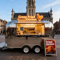 Remorque alimentaire de 12 pieds pour l'extérieur, camion de restauration pour café, glaces, poulet frit, falafel, avec équipement de cuisine complet