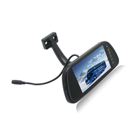 Monitor de Espejo con Pantalla AHD de 7 Pulgadas, Monitor de Visión Trasera para Automóvil