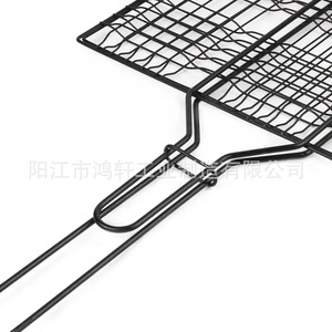 Support de cuisson pliable en acier inoxydable pour poisson, avec poignée, 64x34x4cm, pour cuisson, pâtisserie et barbecue - Product Image 4