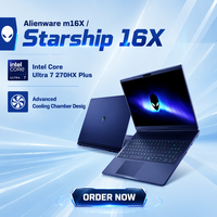 Laptop Gaming Dell Alienware Starship 16X M16X Ultra7 270HX Plus RTX5060 32GB 1TB Layar QHD