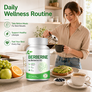 Cápsulas de Berberina 1200mg, Berberina en Cápsula |   Suplemento Herbal Puro, Complemento Alimentario |   Marca Privada - Product Image 5