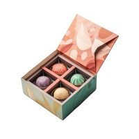 Boîtes en carton imprimées pour l'emballage de desserts, boîte cadeau pour chocolat avec séparateur, boîte cadeau en forme de livre
