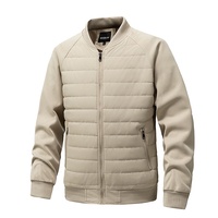 Nouvelle Veste Bomber Hybride de Luxe Légère pour Homme Hiver, Rembourrée en Polyester, Motif Écossais, Manteau Décontracté Transfrontalier OEM ODM
