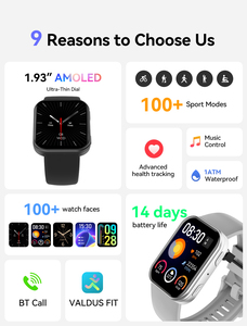 VALDUS 2026 ODM/OEM VS30 PRO <span class=keywords><strong>Smartwatch</strong></span> Impermeabile con Monitoraggio dell'Ossigeno nel Sangue, Frequenza Cardiaca e Funzioni Sportive per Uomini e Donne - Product Image 2
