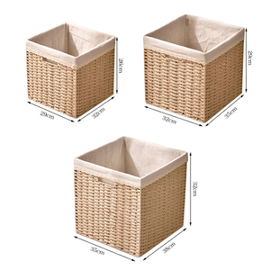 الأكثر مبيعًا سلة كلاسيكية مصنوعة يدويًا من القماش من أفضل البائعين للتخزين - Product Image 5