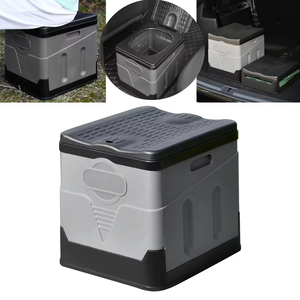 Produit phare : Toilettes publiques mobiles de luxe, pliantes, pour situations d'urgence en cas de bouchon de circulation, avec rangement intégré, pour bus et camping, à vendre - Product Image 6