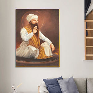 Huamiao ที่ทันสมัย Wall Art ภาพวาดกรอบภาพวาดกรอบ Sikh Guru <span class=keywords><strong>Arjan</strong></span> Dev สิกิสม์คริสตัลจิตรกรรมพอร์ซเลน - Product Image 5