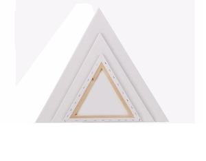 <span class=keywords><strong>Toile</strong></span> triangulaire en coton de 20 cm, 280 g, <span class=keywords><strong>toile</strong></span> <span class=keywords><strong>tendue</strong></span>, <span class=keywords><strong>toile</strong></span> encadrée blanche, <span class=keywords><strong>toile</strong></span> pour le dessin - Product Image 1