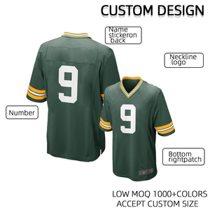 来样定做裤子带垫定制运动衫t恤男士美式橄榄球运动衫定制标志美式足球运动衫 - Product Image 3