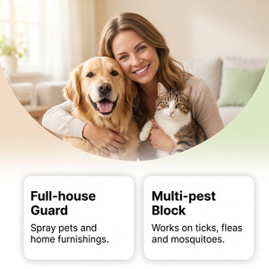 Spray Répulsif Anti-Puces, Tiques et Moustiques Moderne <span class=keywords><strong>pour</strong></span> Animaux de Compagnie (Chiens, Chats, Lapins) à la Citronnelle – Anti-Tiques Toutes Saisons, Contre les Démangeaisons Cutanées, Sans Résidus Collants - Product Image 3