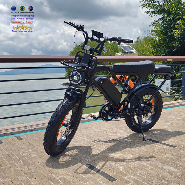 X80 Pro V20 Pro Fatbike 2 Seat Eu Warehouse Electric Bike Velo Electrique  Electric VOMO X80 E-bike 250W Ebike